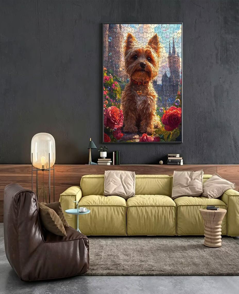 Puzzle 2000 elementów, kwiaty dorosły pies puzzle 2000, klasyczne puzzle, gra edukacyjna puzzle, niemożliwe wyzwanie, gra zręcznościowa dla całej rodziny, dekoracja ścian BXHZW4-412