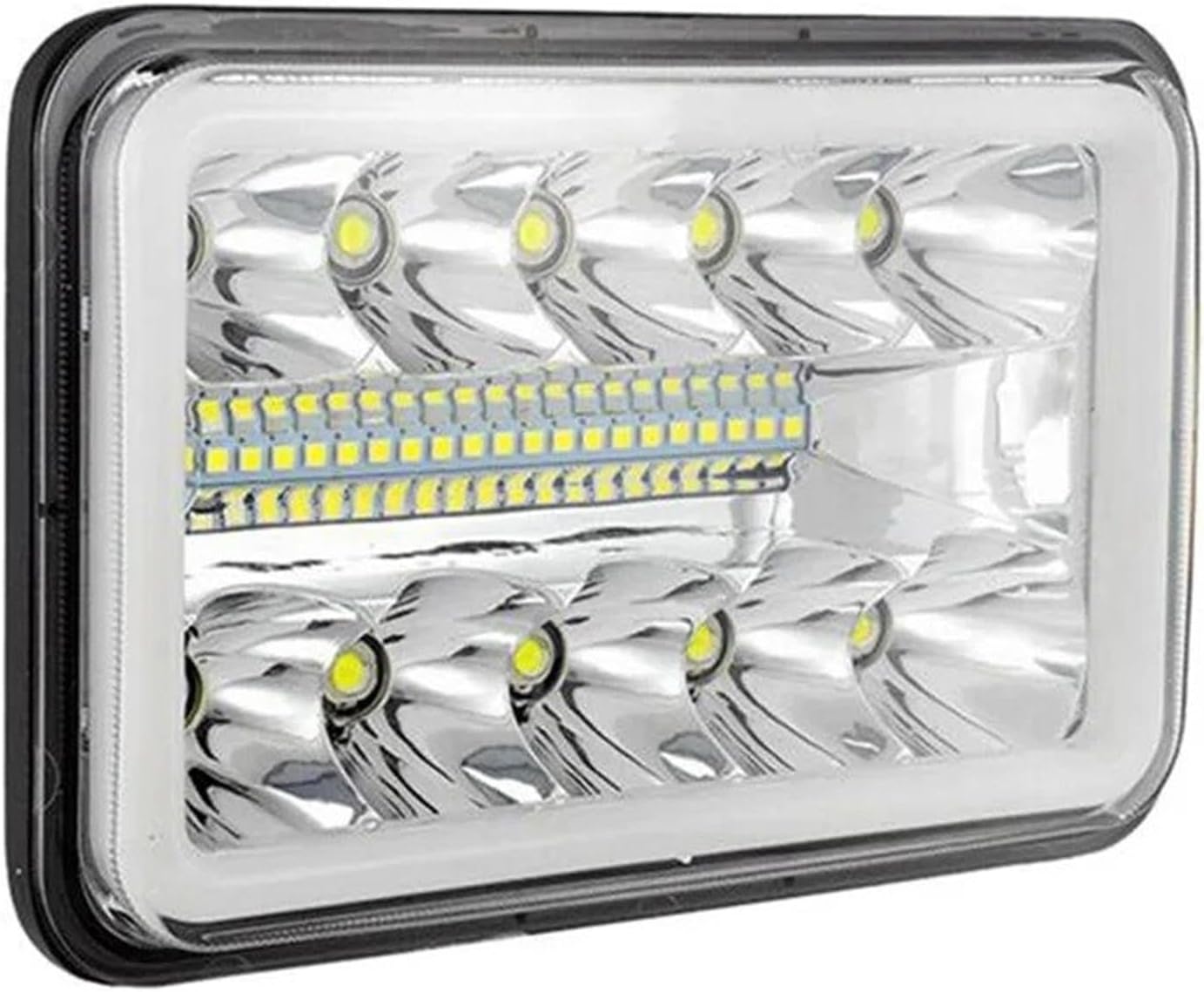 バイクヘッドライト 4インチ X 6インチ LEDバルブ 密閉型 ヘッドランプ トラック モトクロス 6X4 ヘッドライト パーツ