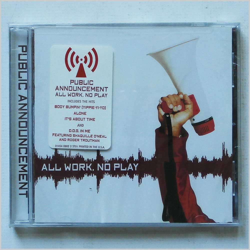 All Work No Play [Audio CD] Public Announcement