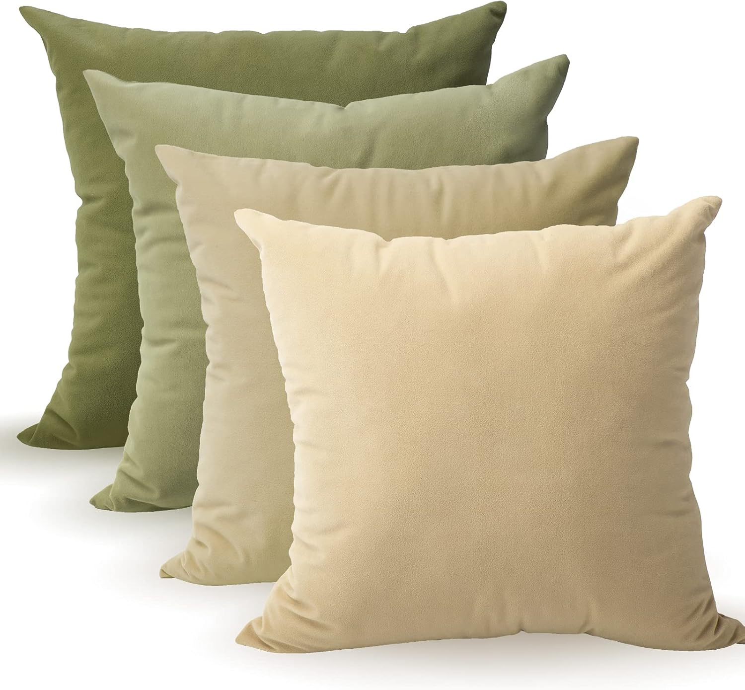 light green throw pillows