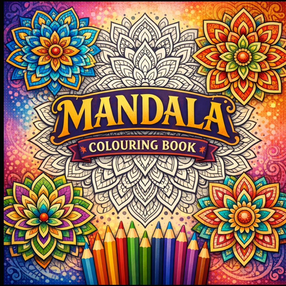 Stress Relief Mandala Coloring Book: Creative Mandala Patterns for Relaxation and Meditation