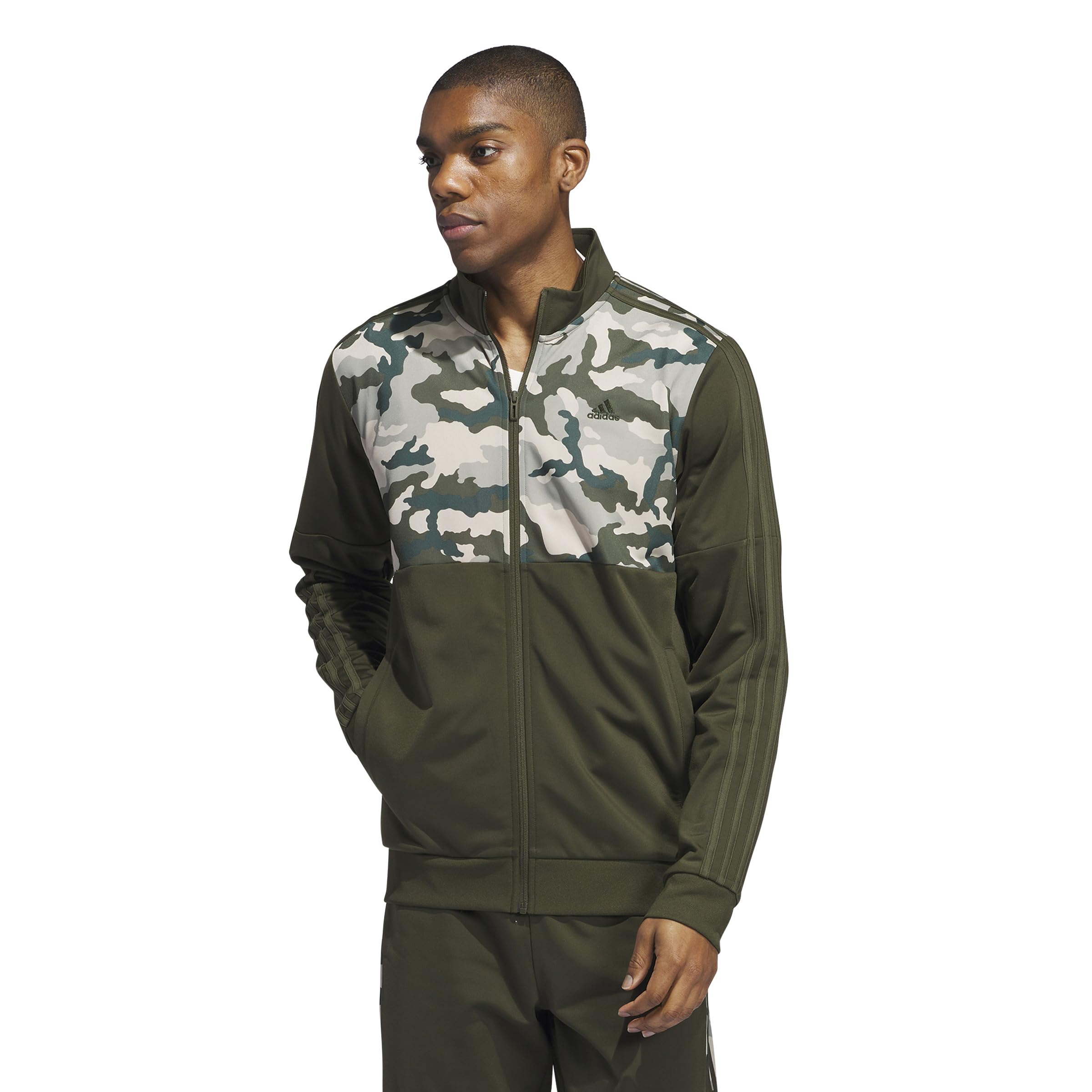 Men's Essentials Camouflage Tricot Track Jacket