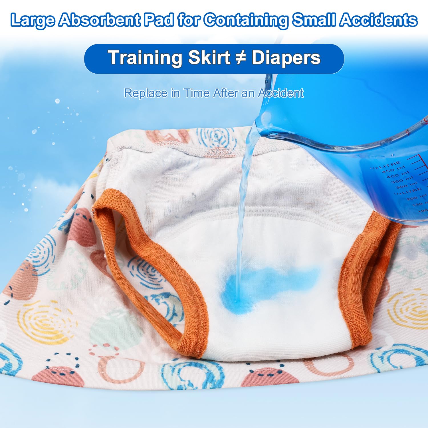 MooMoo Baby Waterproof Potty Training Underwear 6 Packs Absorbent