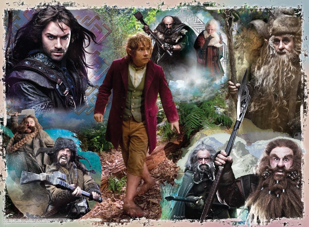 Ravensburger 14229 - Małe puzzle Hobbit, 500 elementów