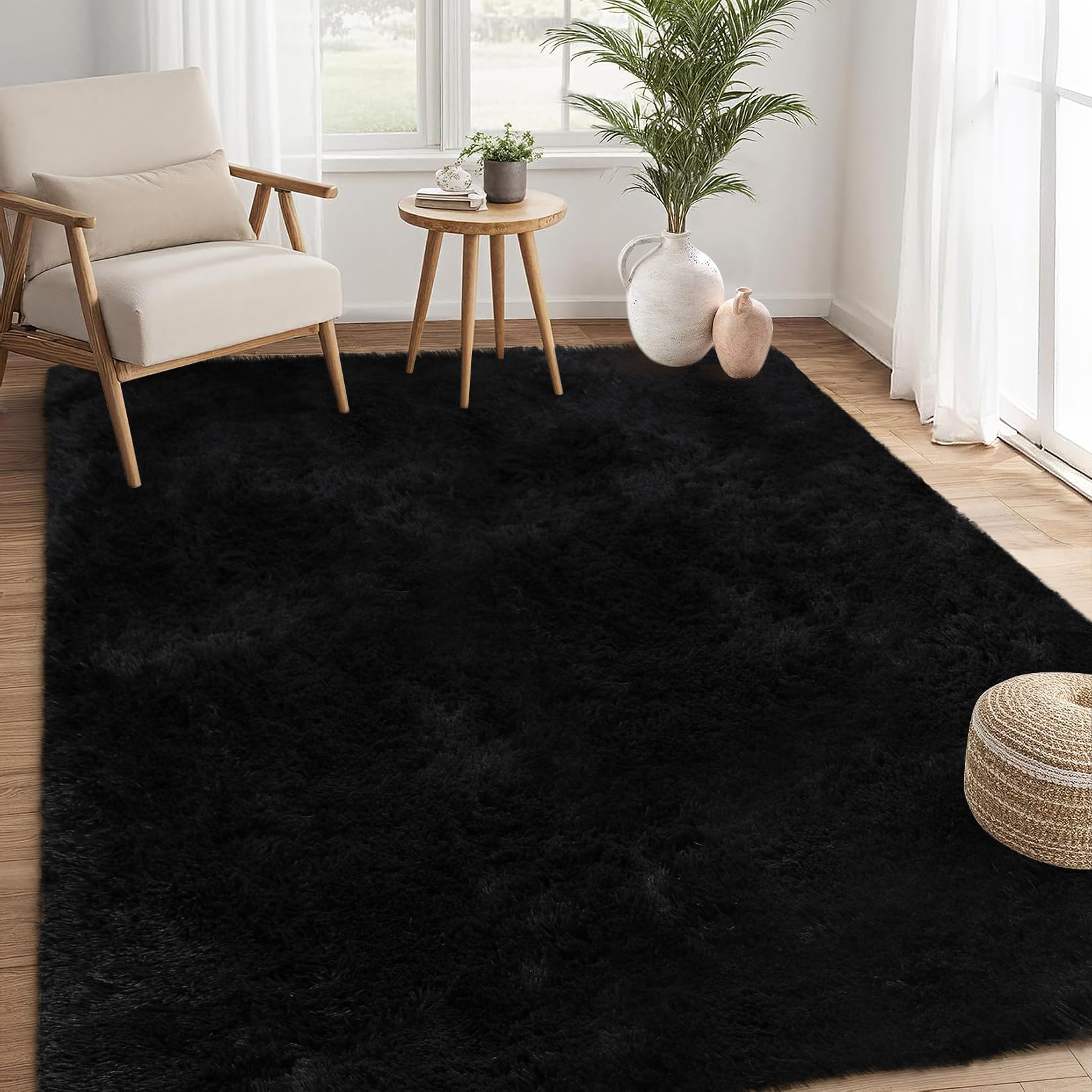 Garvee Area Rugs 9x12 Living Room, Large Shag Rug Soft Plush Furry Bedside Rug, Machine Washable Carpet Shaggy Rugs for Bedroom Kids Girls Boys Home