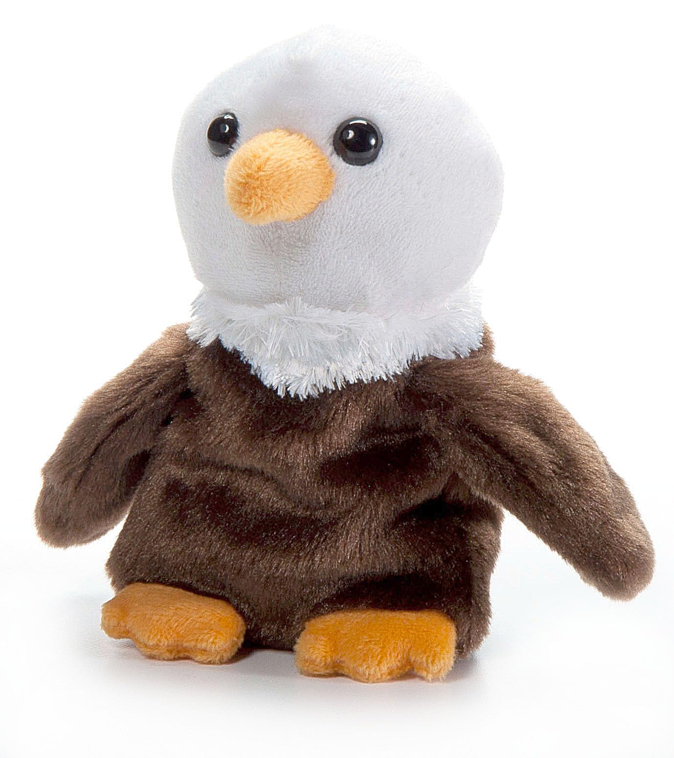 The Petting Zoo Bald Eagle Stuffed Animal Plushie, Gifts for Kids, Nuggetz Wildlife Animals, Eagle Plush Toy, 6 inches