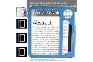 Large Magnifying Glass: Your or Cam Reader at Fingertips