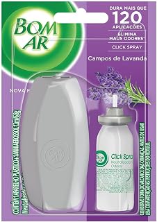 Bom Ar Air Wick Aromatizador Click Spray Aparelho + Refil Campos de Lavanda 12ml