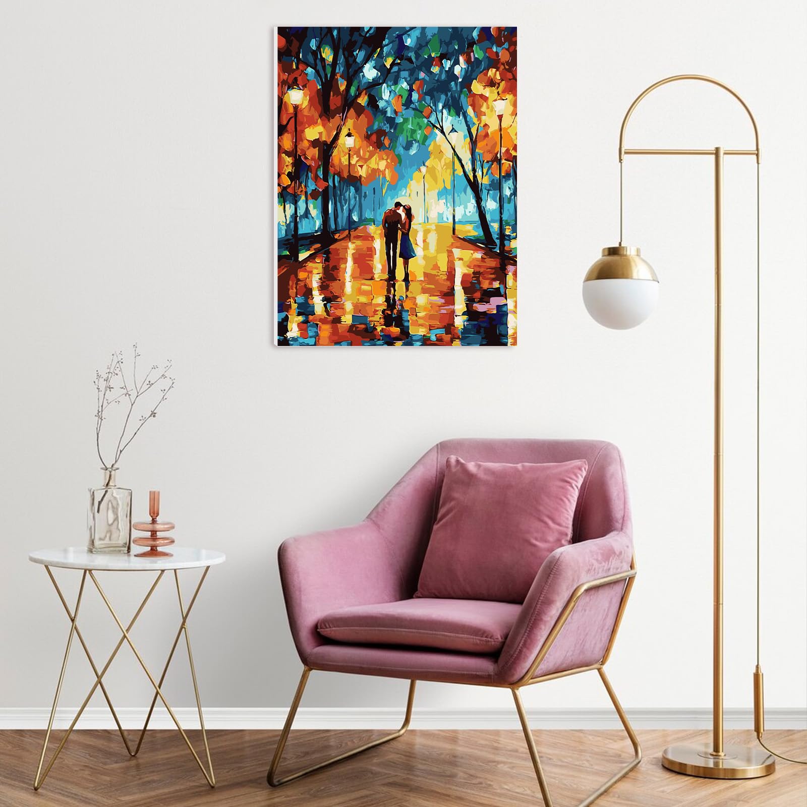 Peinture Par Numéros Adulte Avec Cadre 30x40 Cm – Kit Complet Acrylique DIY – TOSTOG Toile Encadrée Prête à Décorer