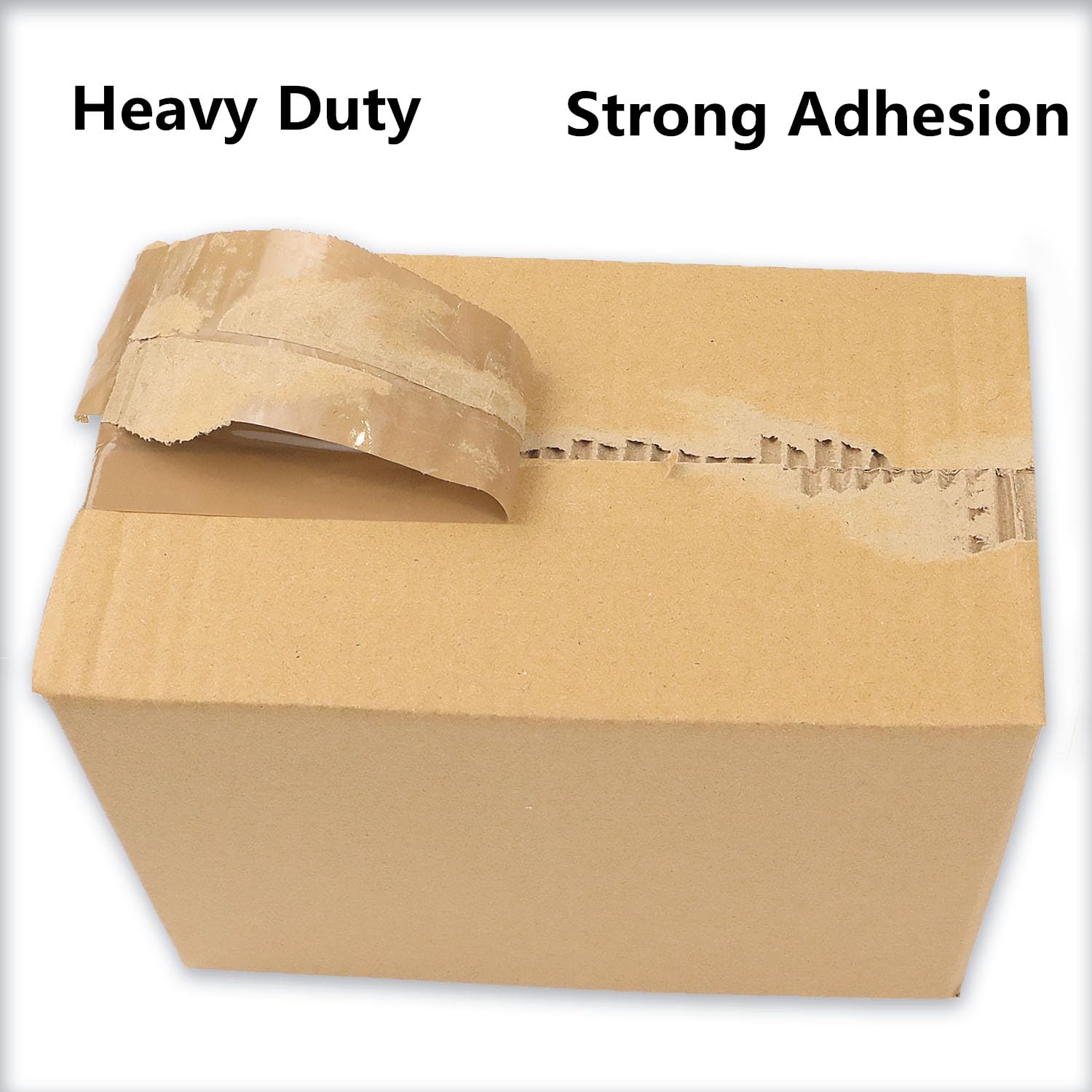 Confezione da 2 nastri da imballaggio trasparenti con dispenser, 2,7 mil x 4,8 cm x 55 Y, nastro adesivo resistente per imballaggio per scatole per traslochi.