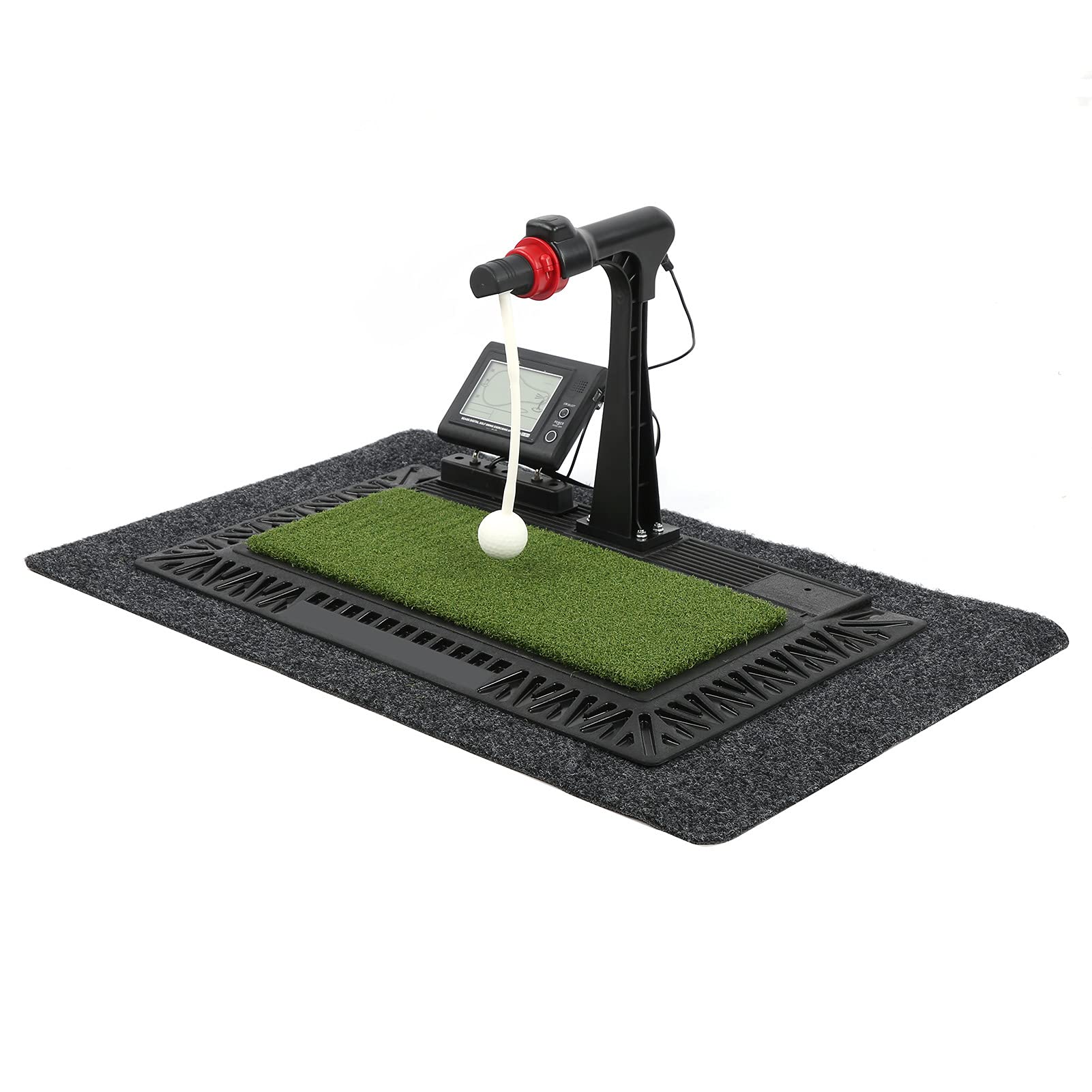 Photo 1 of Golf Practice Equipment, Home Indoor Digital Exerciser Golf Swing Practice Trainer Assistant Portable Golf Swing Groover Hitting Trainer Practice Mat Voice Trainer Set