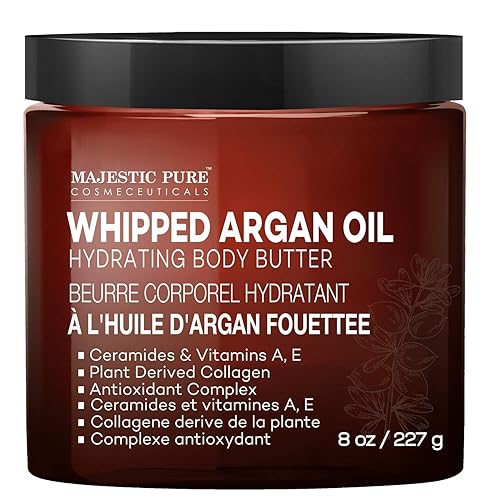 MAJESTIC PURE Aceite de argán batido para mujeres y hombres con ceramidas vitamina E A y colágeno vegano aceite de argán batido para piel cara y MAJESTIC PURE Aceite de argán batido para mujeres y hombres con ceramidas vitamina E A y colágeno vegano aceite de argán batido para piel cara y