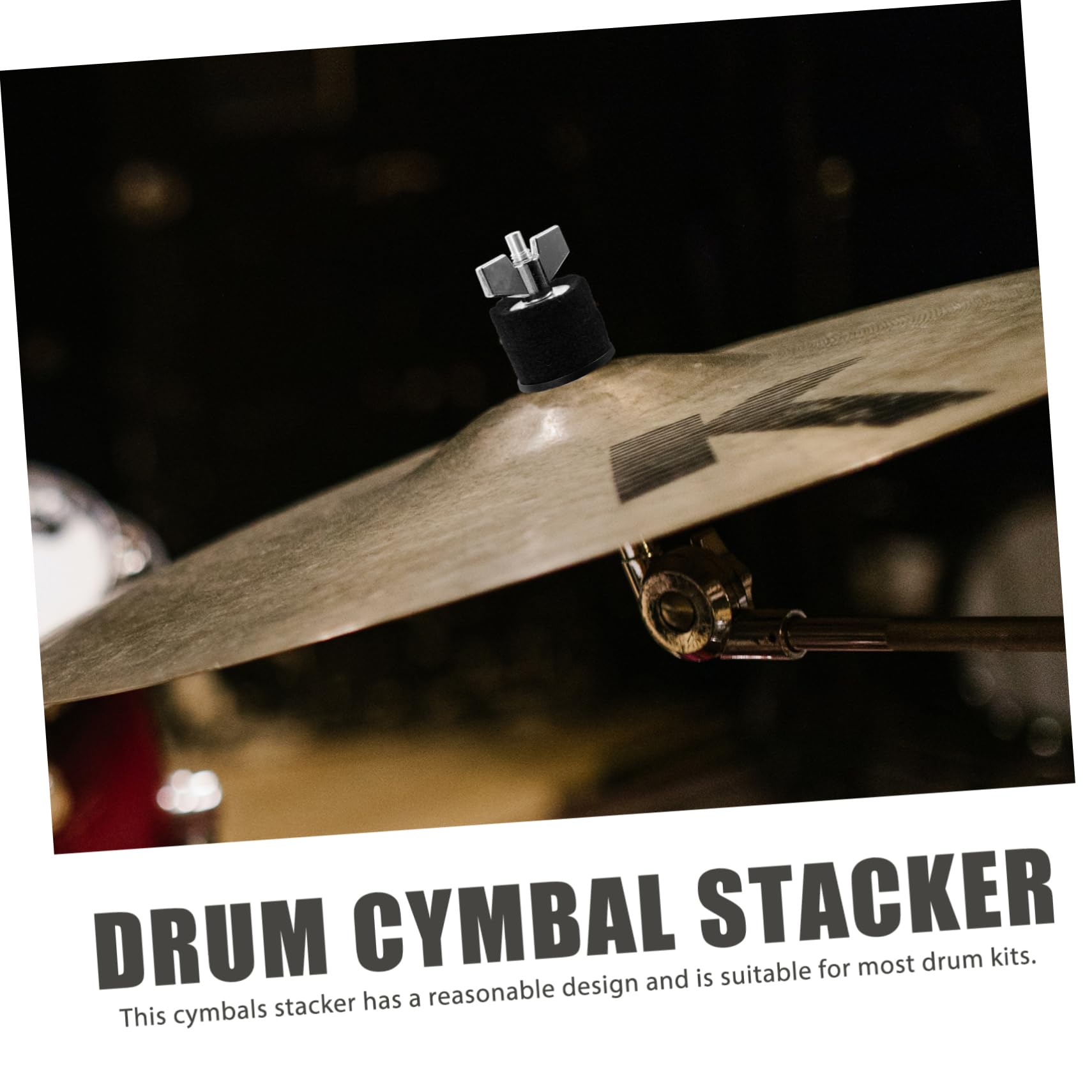 Totority Drum Supplies Cymbal Mounts Holders Metal Stacker for Cymbals Stacking Sleeves