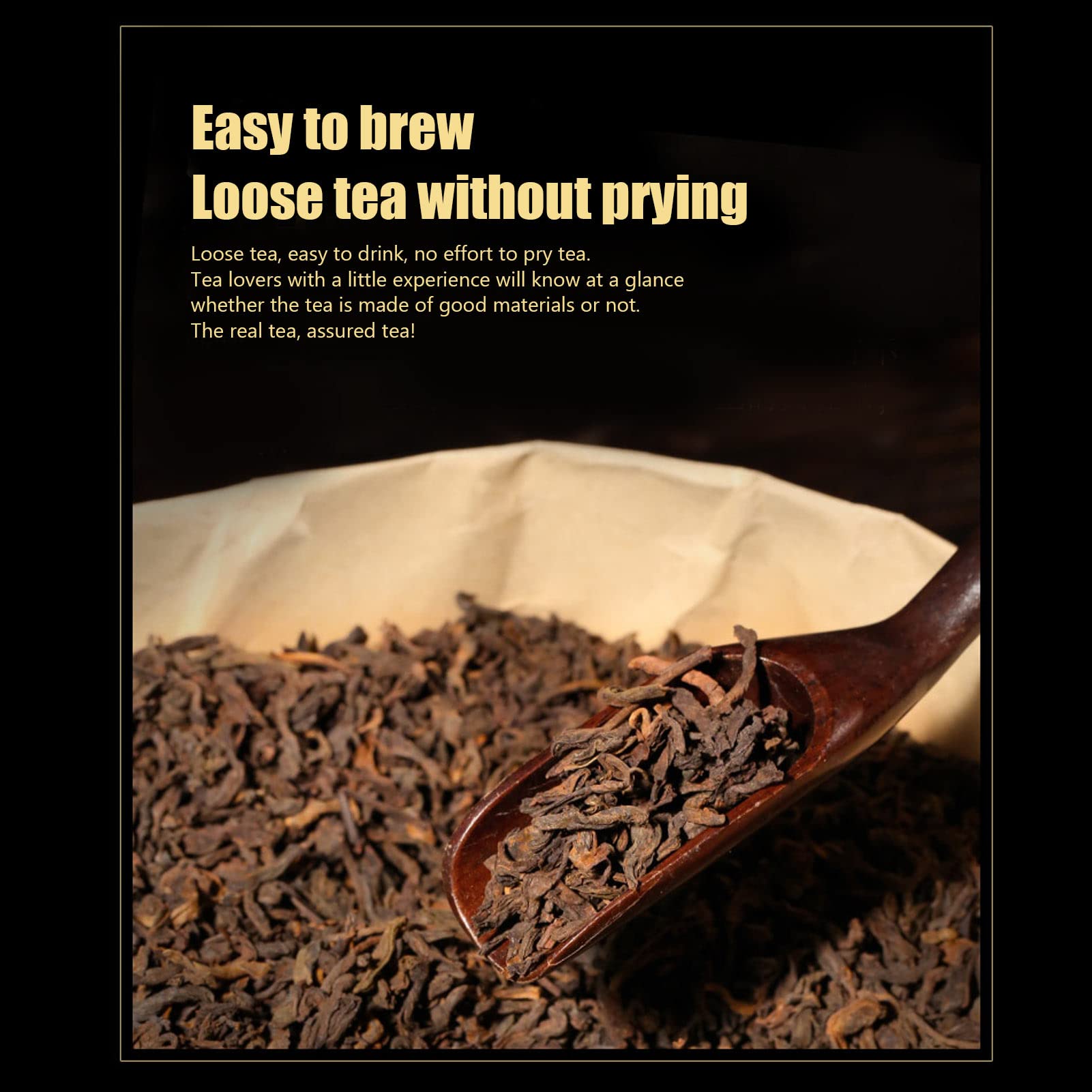 Ekologiczne torebki herbaty Pu erh, Premium 5-letnia czarna herbata Puerh luźne liście, chińska herbata Yunan Puerh, 350g/12.35 uncji