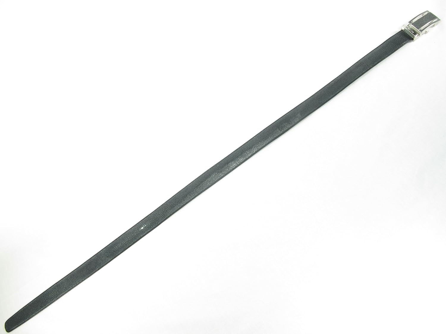 Genuine Polished Stingray Shagreen Skin Leather Auto Locking Men's Belt 46" Long - Image 2