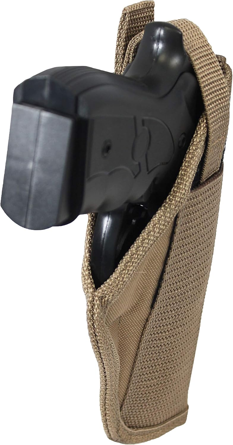 Barsony Desert Sand Cross Draw Holster for Full Size 9mm 40 45 Pistols