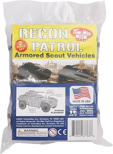 Miniatura 4 de TimMee Recon Patrol Coches blindados - Vehículos exploradores de plástico negro para hombres