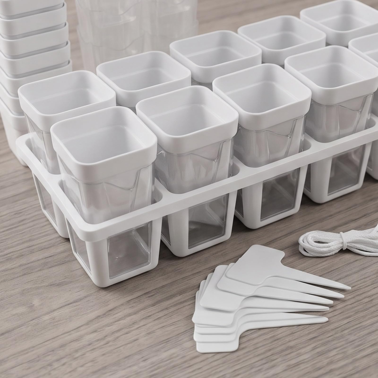 Lurrose 1 Set 2,5" Selbstbewässerungstopf für Zimmerpflanzen,