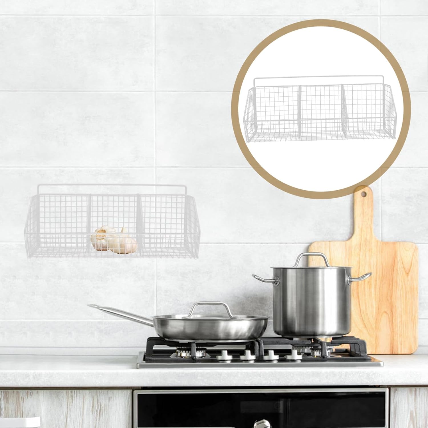 Wall Mounted Storage Basket Wall Mount Onion Basket Metal Vegetable s Kitchen Spice Mounted s Vegetable for Kitchen Garlic Fruit