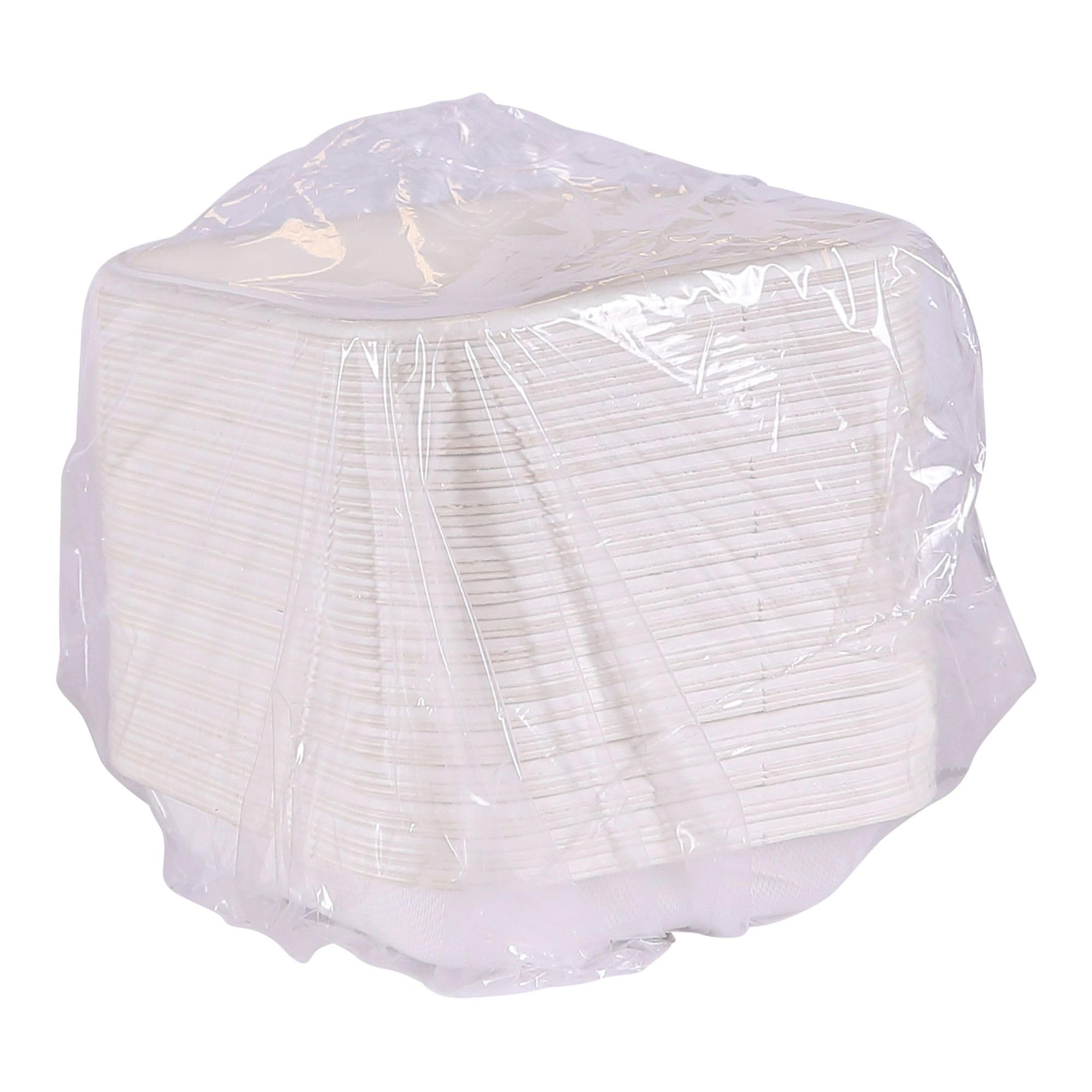 Eco-Products Vanguard WorldView kompostowalne pojemniki na żywność z trzciny cukrowej na wynos, bez dodatku PFAS, 12,7 cm x 12,7 cm, białe, opakowanie 800 szt