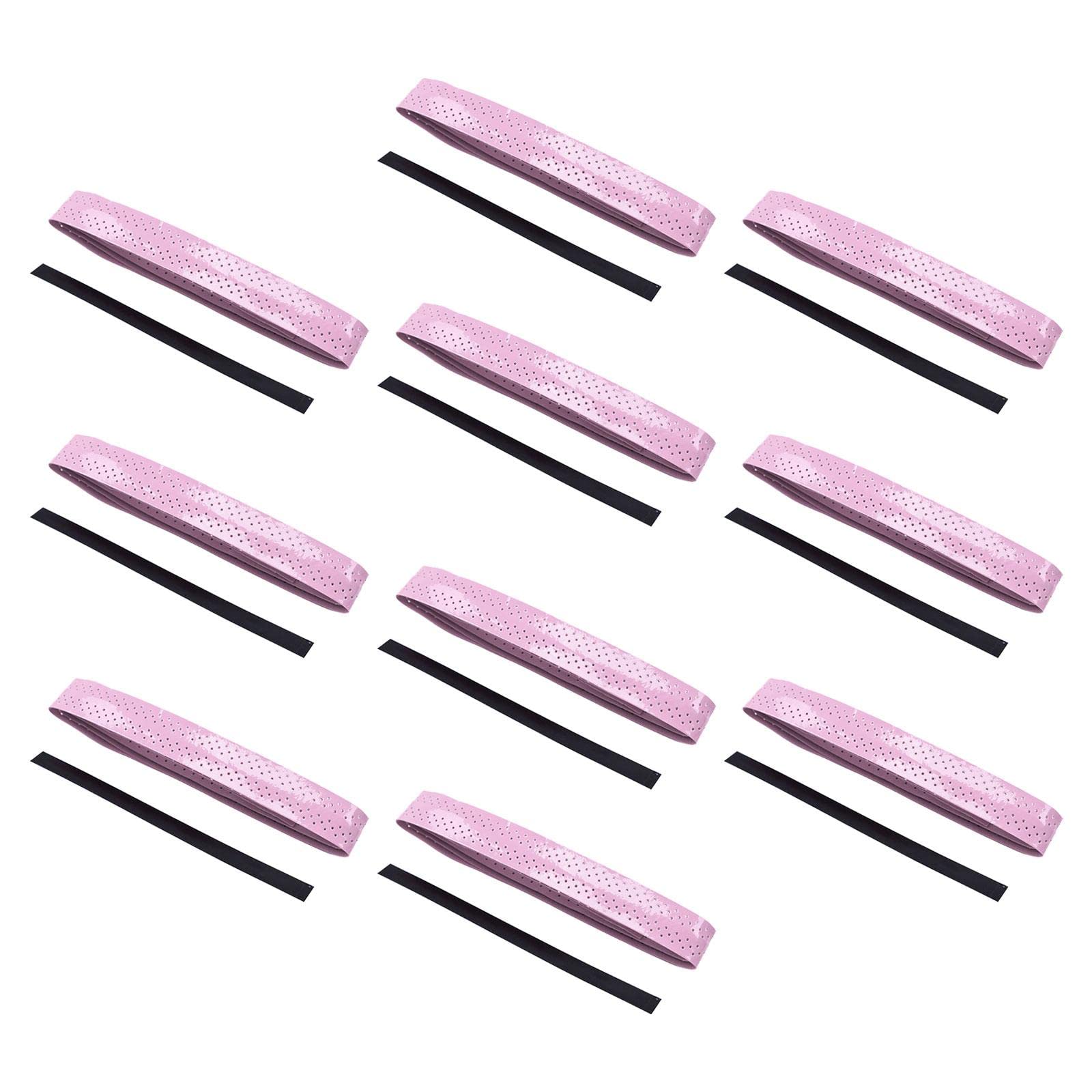 10 Pieces Tennis Overgrip Anti Skid Racket Grip Tape for Motorbike Handlebar Light Pink|10 Tennis Racket Grip Tapes-image-13