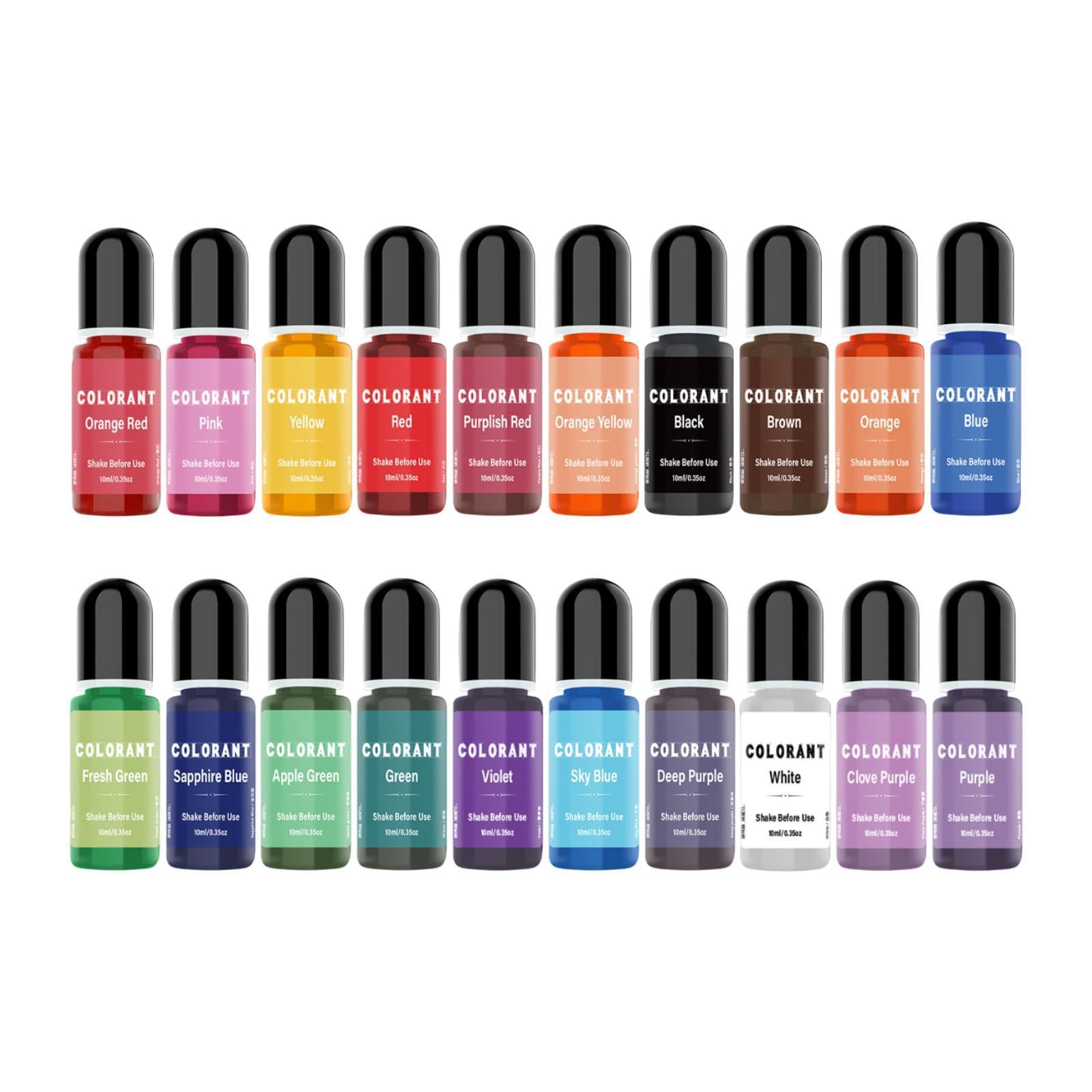 Amazon.co.jp: Colaxi 20個 ろうそく染料 10ml キャンドル液体染料