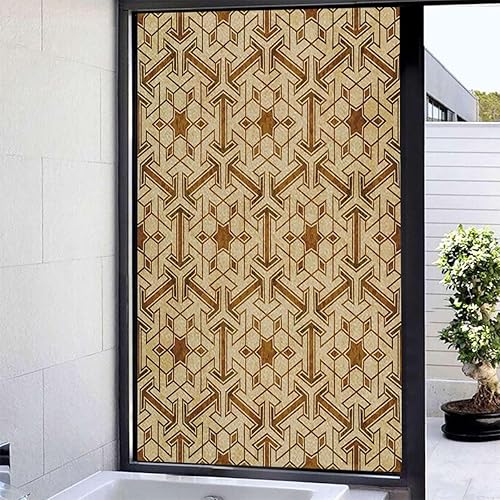 Película electrostática para ventana, calcomanía de vidrio antigua, película de vidrio esmerilado anti UV, control térmico, formas de estrella en