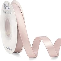 Vista 65 de Ribbli - Cinta de satén roja de doble cara, 1 pulgada x 25 yardas, cinta de tela para uso en ramo de lazos, envoltura de regalo de Navidad, arreglo