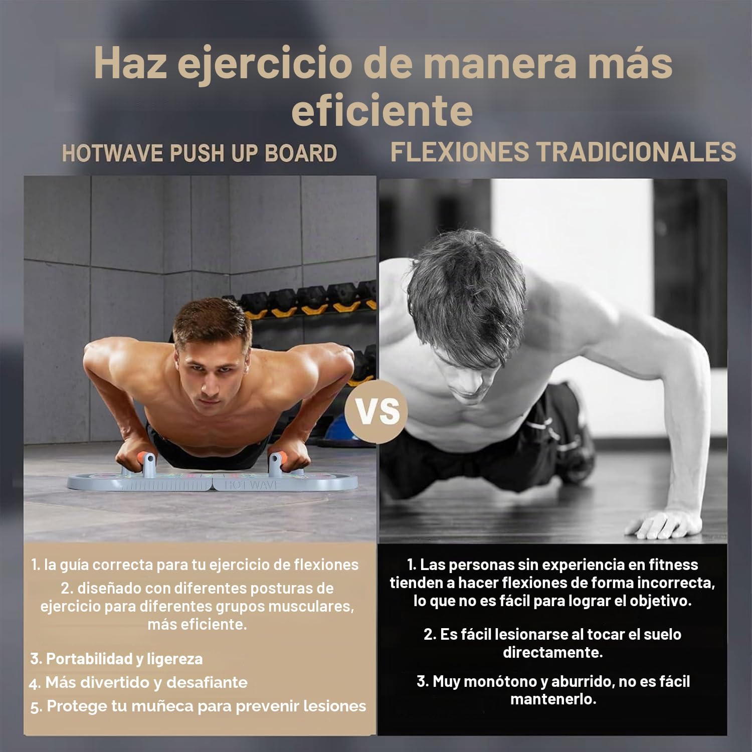 HOTWAVE Equipo de Ejercicio portátil con 16 Accesorios de Gimnasio. Tabla de Ejercicios 20 en 1, Bandas de Resistencia con Rodillo Abdominal, Entrenamiento de Cuerpo Completo en casa