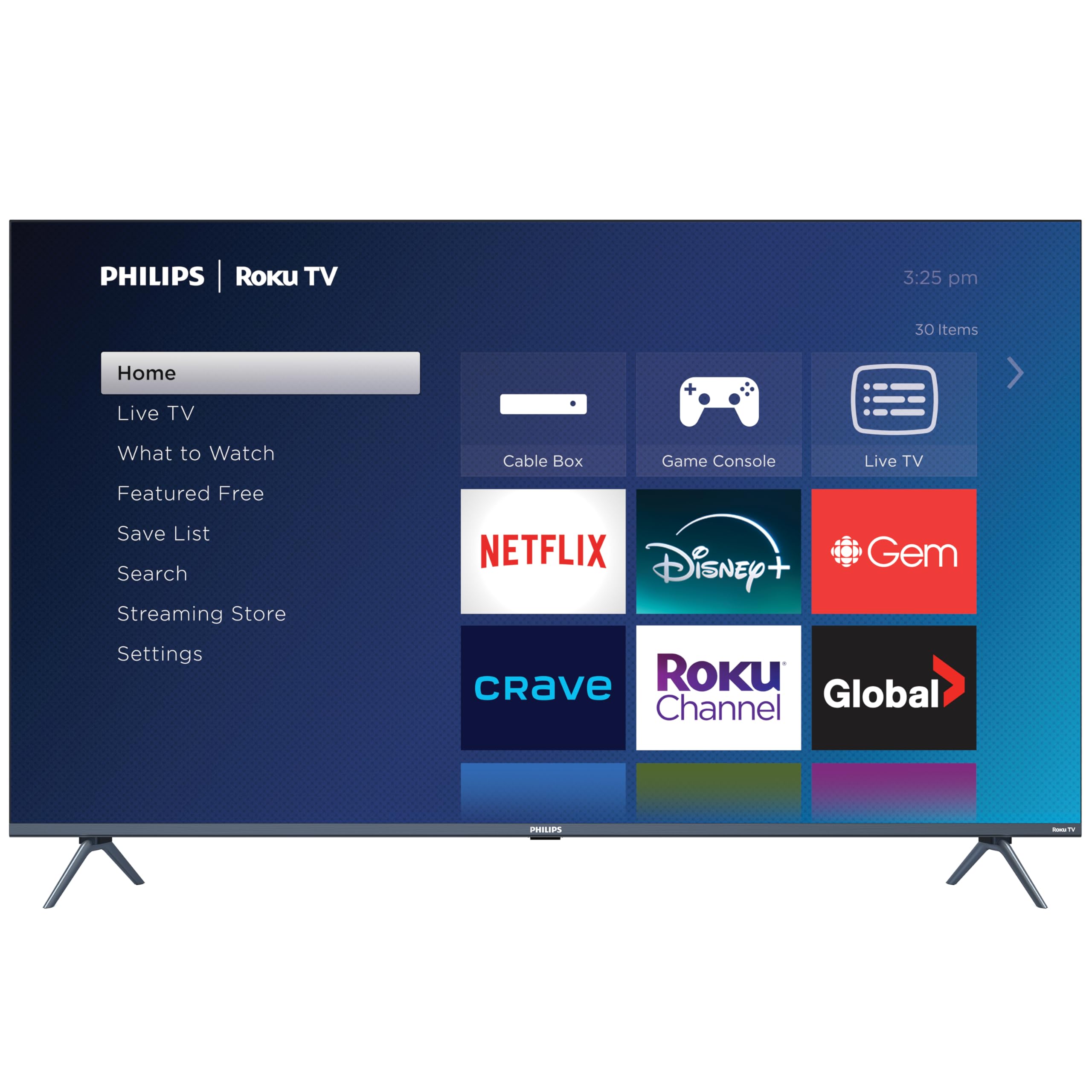 Philips Roku TV 55" Frameless 4K Ultra HD (2160p) | Enterainment Plus Series Smart TV (55PUL5924/F6), Dolby Atmos, Voice Assistant