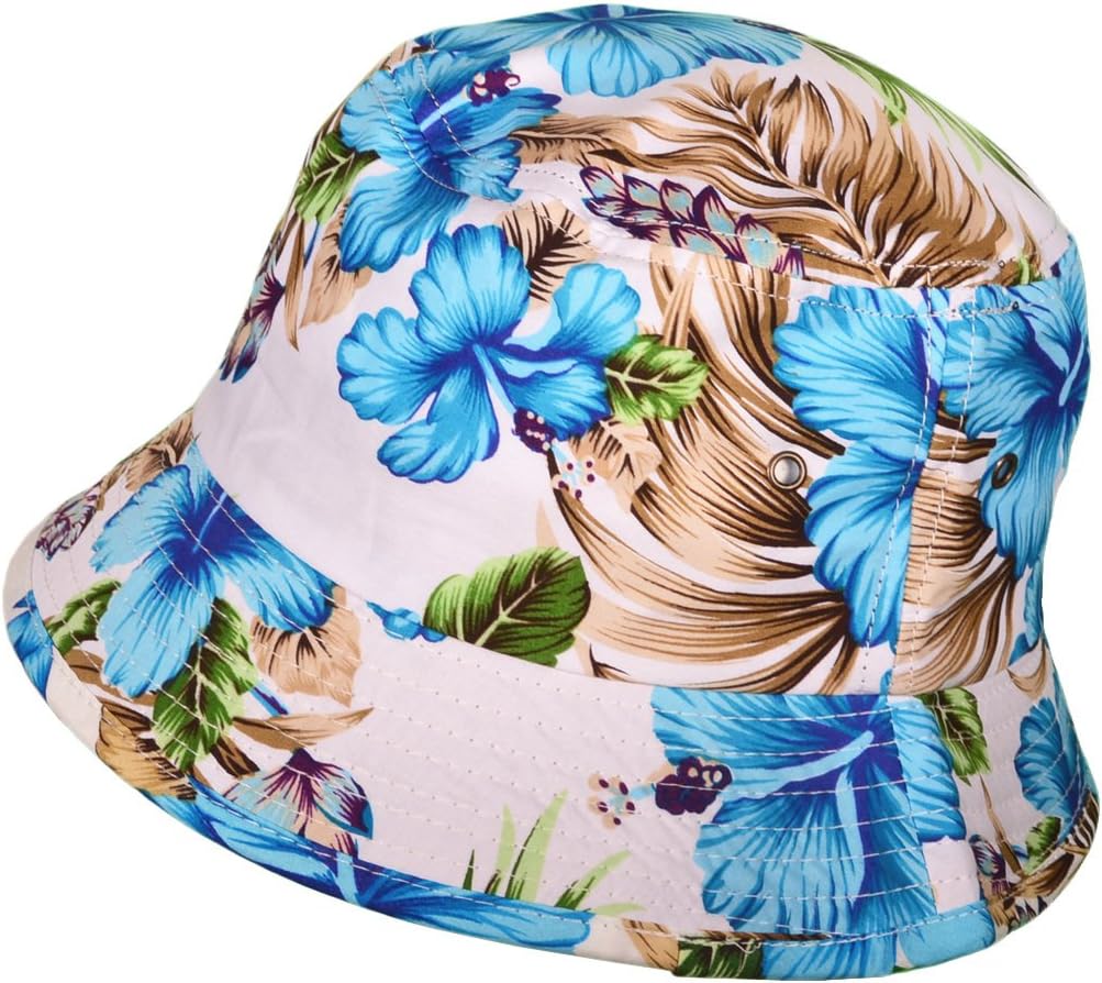 BK Caps Cotton Flower Bucket Hats Caps (Royal Size: M/L) - 3453