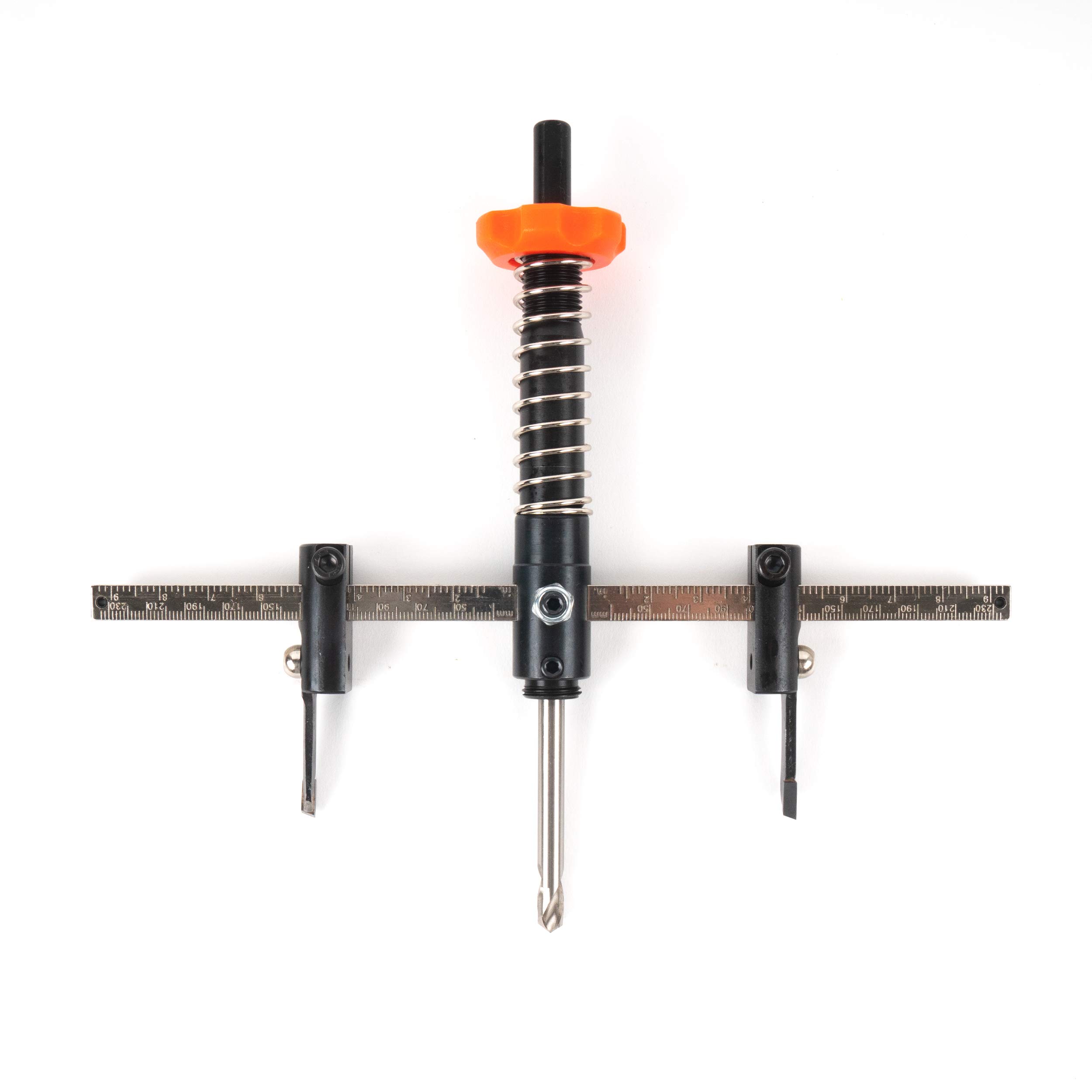 Falke FKS-X Plus - Cortador circular (48-230 mm, universal, para madera, plástico, placas de yeso, etc.), diámetro ajustable sin niveles, con cubierta protectora contra el polvo para sierras
