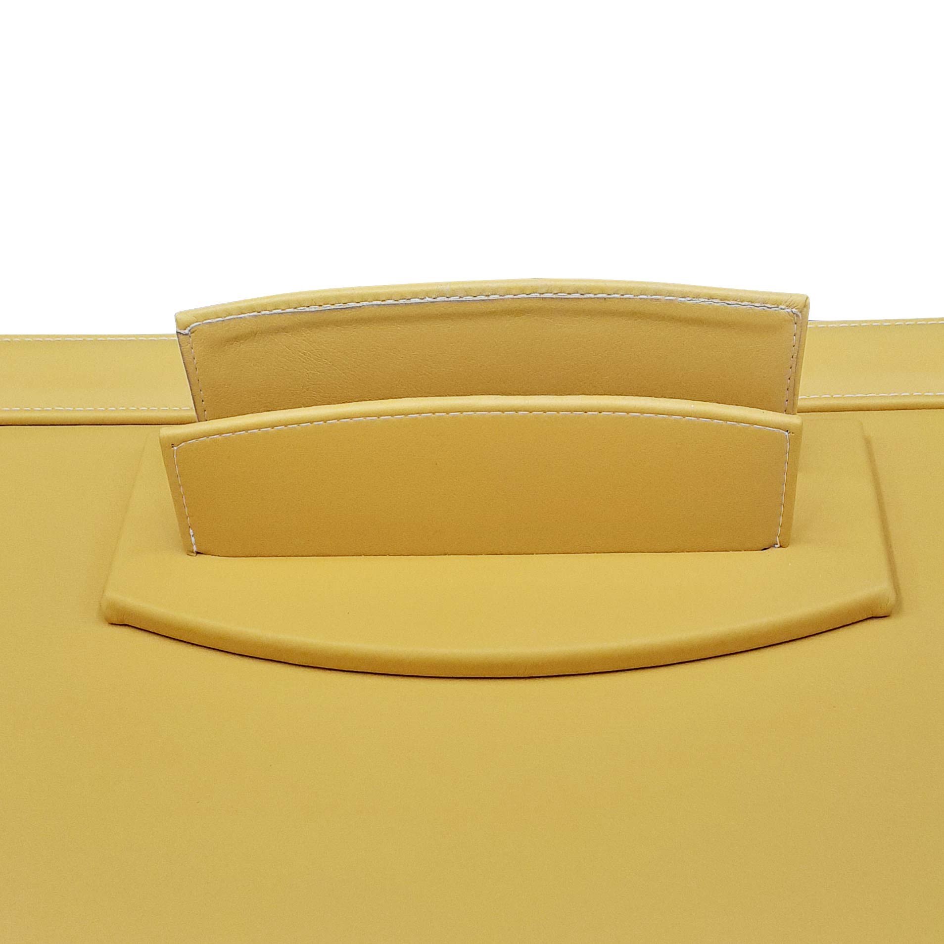 Set Scrivania In Ecopelle Oggettando - Con Scrittoio Apribile, Portalettere E Portapenne, Marrone - Foto 4