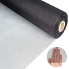 Window Screen Mesh Replacement,Durable Washable Fiberglass Mesh Screen,High Visibility,UV Protection,Easy to Cut & Install Insect Screen Net for Windows,Doors,Sun Rooms,36 x 79 Charcoal
