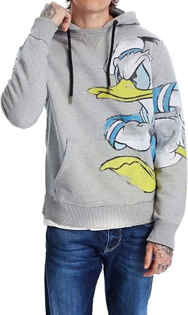 Desigual Sudadera con Capucha Unisex Pato Donald (XXL) : Amazon.es: Ropa