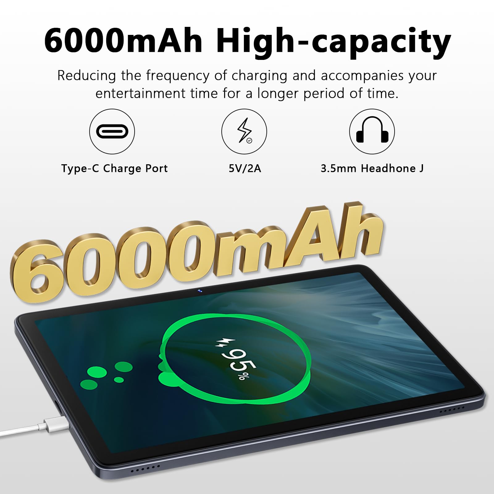 Amazon.com : Raemond 10 Inch Tablet Android 15 with Keyboard, 24GB