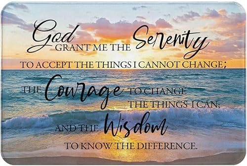 Tapete de baño costero de playa, antideslizante, de secado rápido, lavable, para oración de serenidad, ducha, para baño, cocina, comedor, sala de disponible en Yaxa Peru