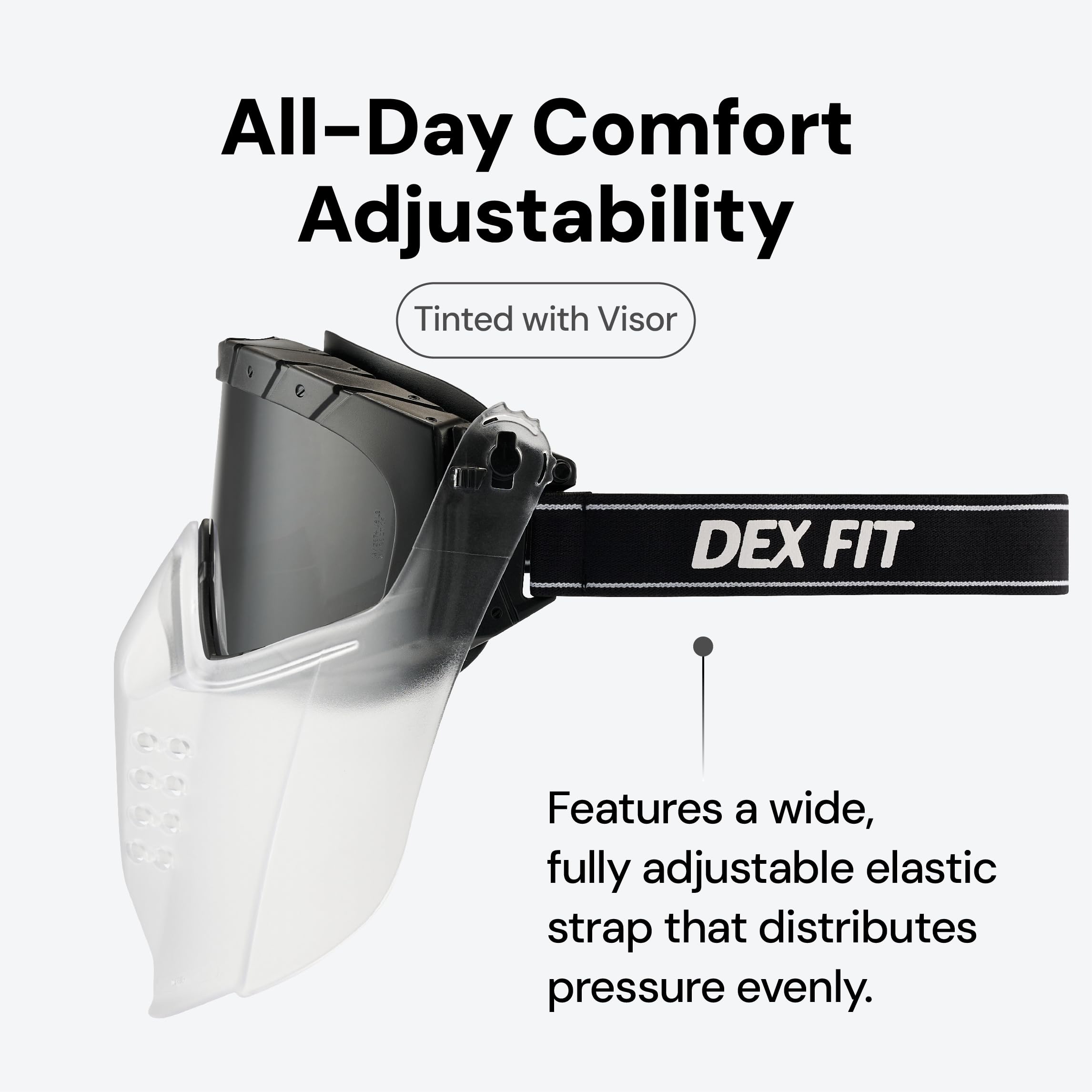 DEX FIT Gafas de seguridad SG220, protección ocular de laboratorio de visión amplia y salpicaduras químicas, antivaho y resistentes a los arañazos, aprobadas por Z87.1