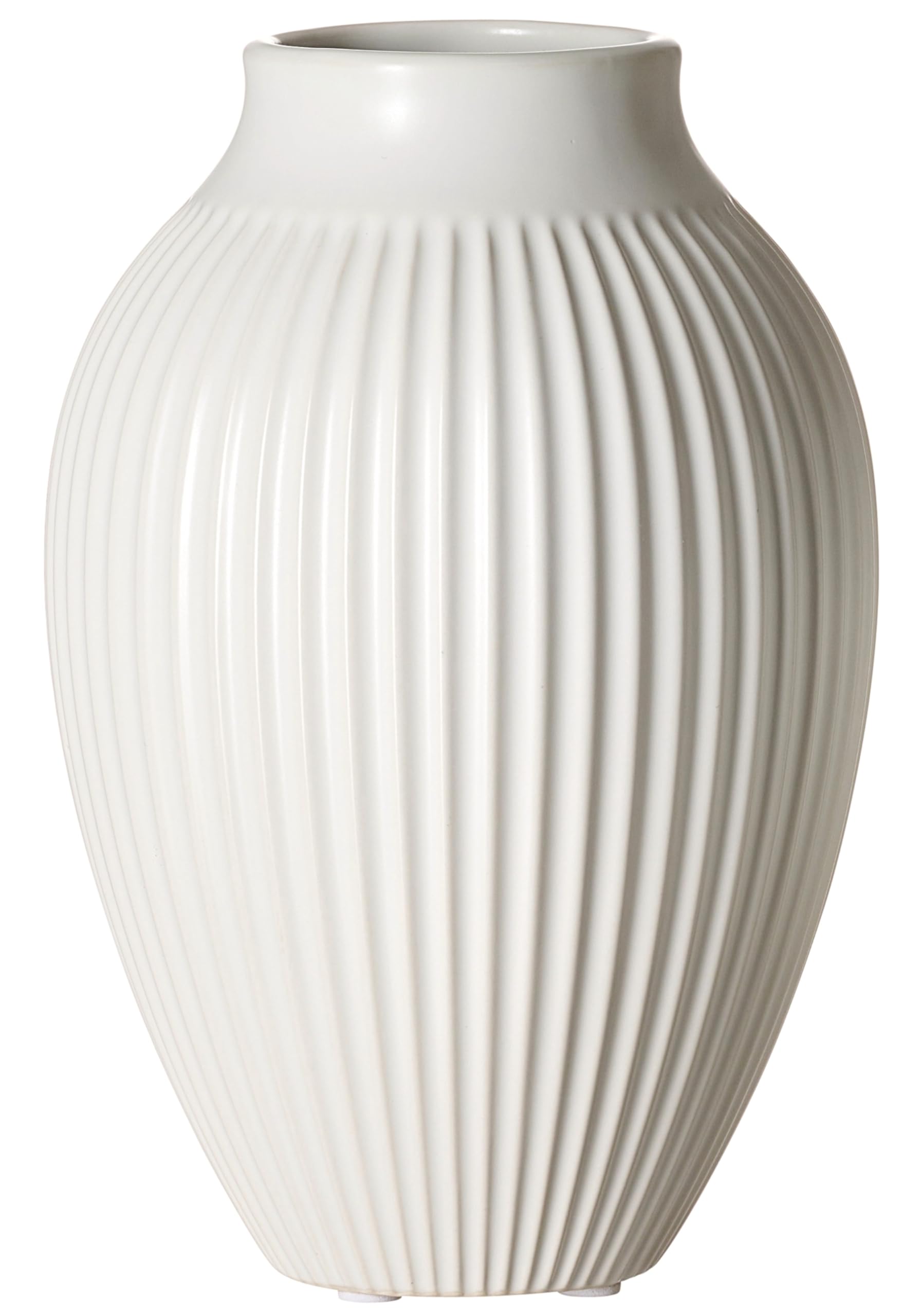 Vase Alsta blanc 19 cm pour décoration de table moderne