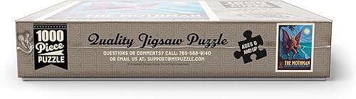 Miniatura 7 de MyPuzzle Legends of The National Parks New River Gorge's Mothman, póster vintage, rompecabezas premium de 1000 piezas para adultos