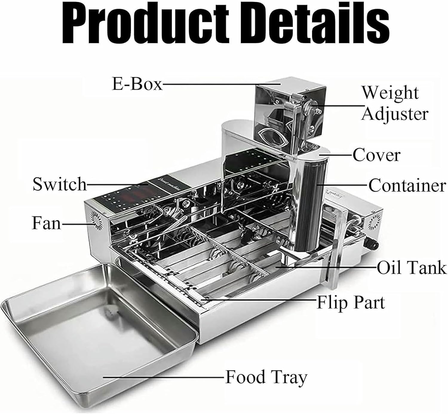 Automatic Donut Maker Machine, Mini Non-stick for Breakfast, Snacks, and Desserts
