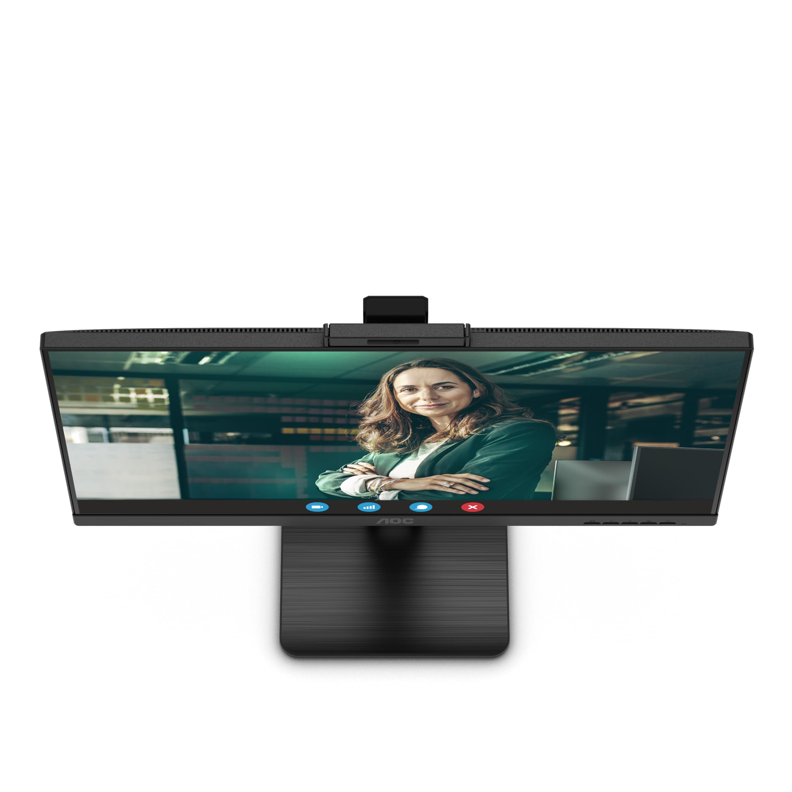 AOC 24P3QW Monitor 24 Pulgadas FHD, 100Hz, IPS, 4 ms GtG, Adaptive Sync., Altura Ajustable, Altavoces (1920x1080, 2X HDMI 1.4, 1x DP 1.2, USB-Hub), Negro