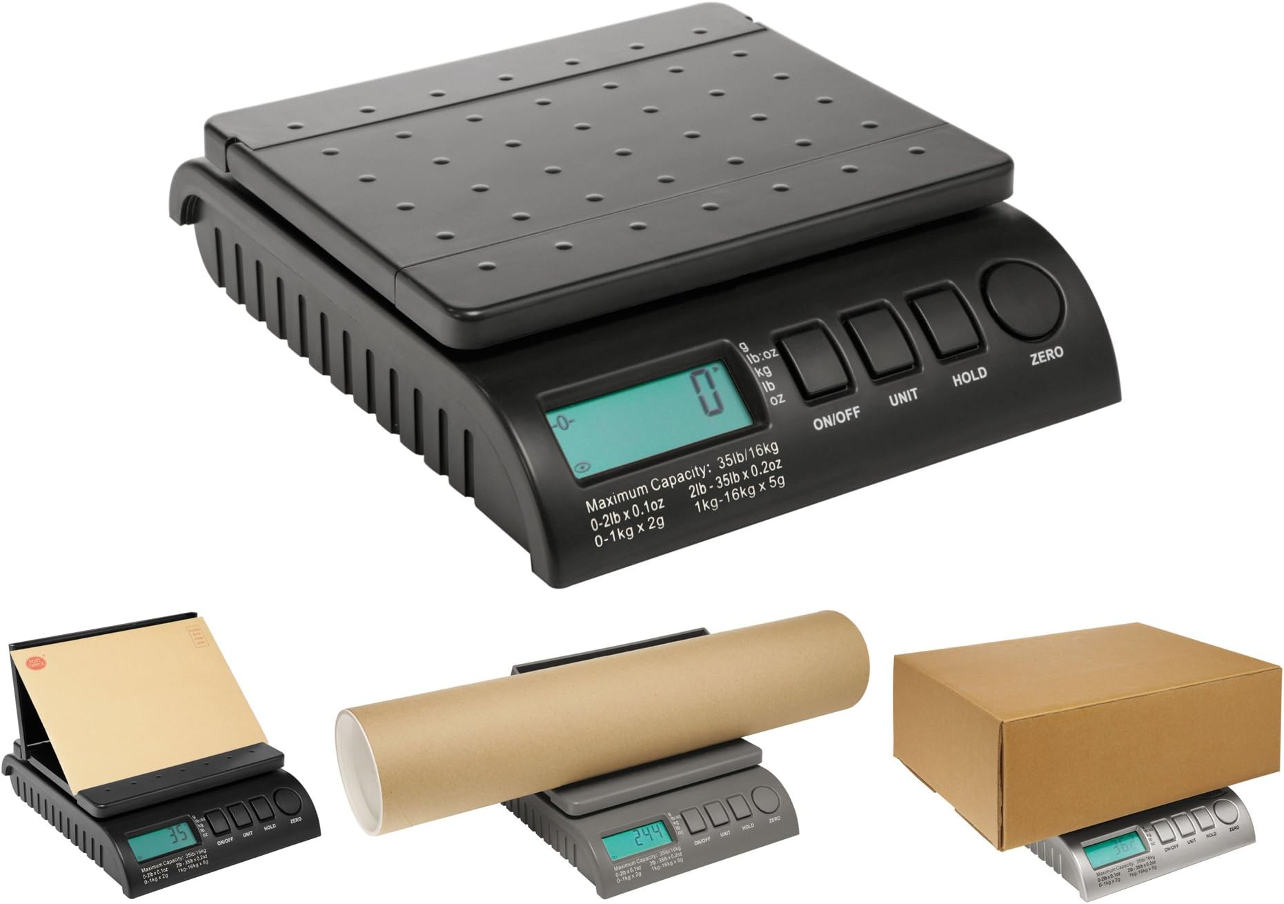 ABCON POSTSHIP Digital 40kg 88lb Black Letter Postal/Postage/Parcel/Shipping/Packet Scales Scale - 0-5kg/5g 5-40kg/10g - WORLDS MOST ADVANCED SCALE