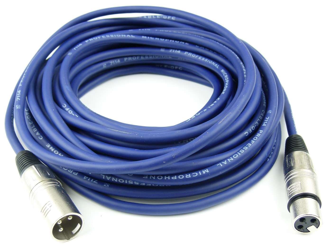 1 Set Adam Hall Mikrofonkabel je 10 m in den Farben Rot, Gelb, Grün, Blau, Vilolett, Schwarz, XLR female auf XLR male DMX Audio Studiokabel (10 m, Mehrfarbig, 1)