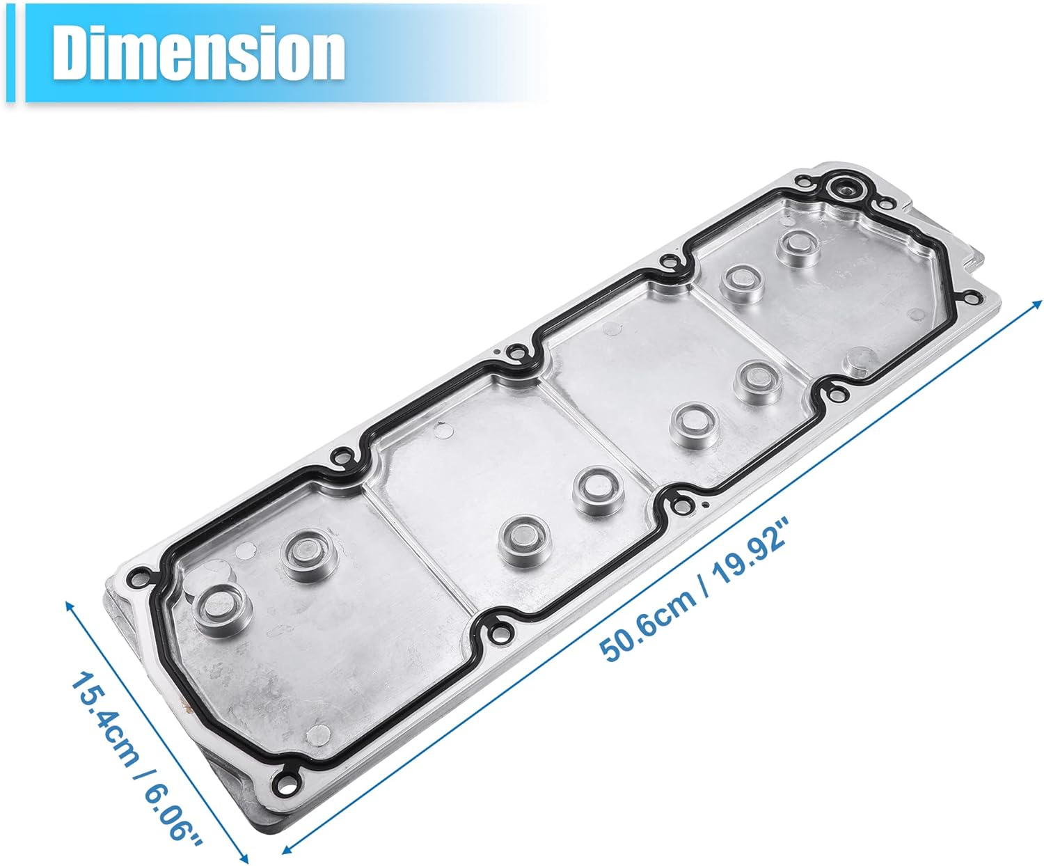 X AUTOHAUX Engine Block Valley Cover Kit with Gasket Bolt No.12610141/12598832 LS2 LS3 LS7 for Chevrolet Silverado 1500 07-13 for GMC Sierra