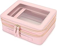 Vista 56 de Aveniee Bolsa organizadora de maquillaje transparente, bolsa de aseo de viaje, estuche cosmético para mujeres, bolsa portátil de maquillaje
