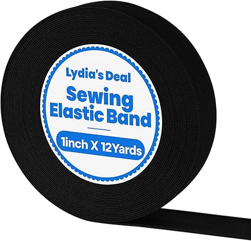 Miniatura 30 de Lydia's Deal Cordón elástico de 1/8 de pulgada (0.118 in) x 50 yardas, bandas elásticas para tejer, costura, manualidades, banda para las orejas