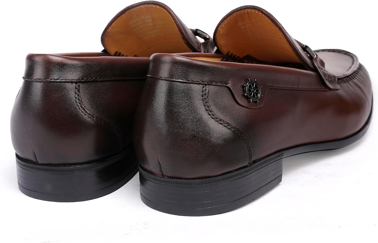 Mens Buckle Dress Shoes Loafers Classic Leather Business Dress Loafer Formal Slip On Penny Loafer Shoes - Image 4