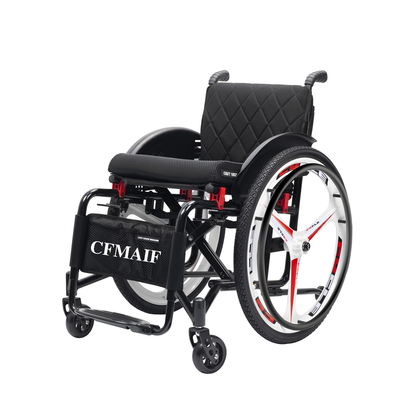 Silla de Ruedas Autopropulsable para Adultos, para Deportes, Ligera, autopropulsable, Aluminio, de tránsito, Estrecho(40cm/15.7in Seat,Daily)