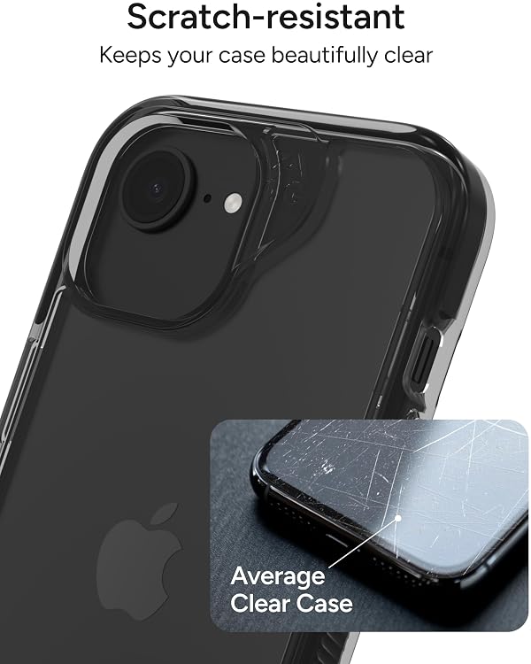 ZAGG Santa Cruz Case with Kickstand for iPhone 17e/ 16e/ 15/14/ 13 – 13ft Drop Protection, Graphene Reinforced, Slim Transparent Case, Anti-Scratch Finish, Wireless Charging Compatible, Black by ZAGG - Used condition - Image 4